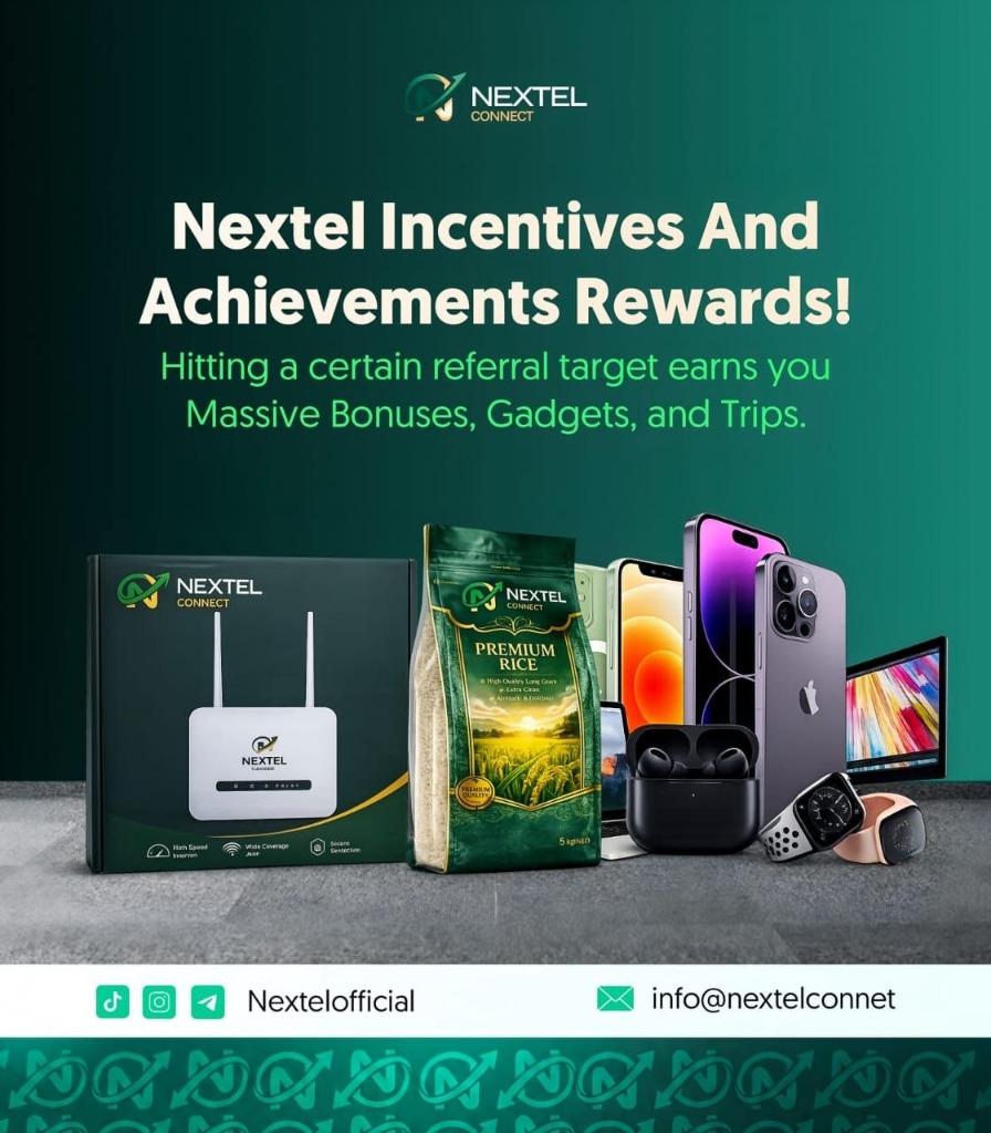 Nextel Incentives: smartphone, laptop, router, premium rice bag rewards